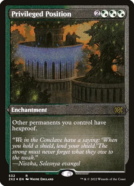 Privileged Position, Magic card 2X2 532 — Double Masters 2022 set