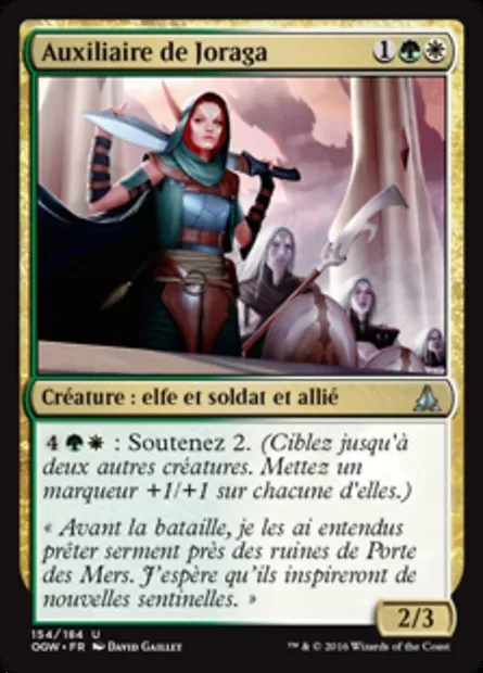 Auxiliaire de Joraga, carte Magic OGW 154 — extension Le serment des Sentinelles