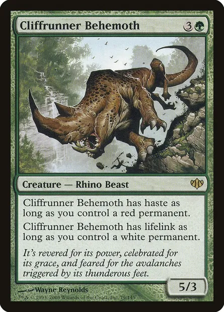 Cliffrunner Behemoth, Magic card CON 79 — Conflux set