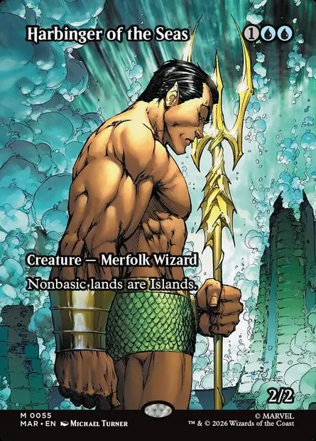 Annonciateur des mers, carte Magic MAR 55 — extension Marvel Universe