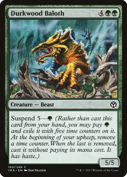 Durkwood Baloth, Magic card IMA 160 — Iconic Masters set