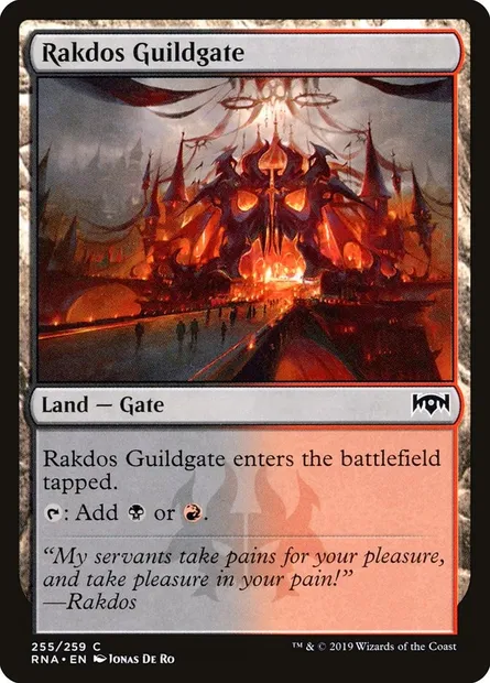 Rakdos Guildgate, Magic card RNA 255 — Ravnica Allegiance set