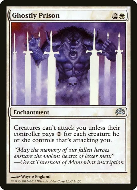 Ghostly Prison, Magic card PC2 7 — Planechase 2012 set