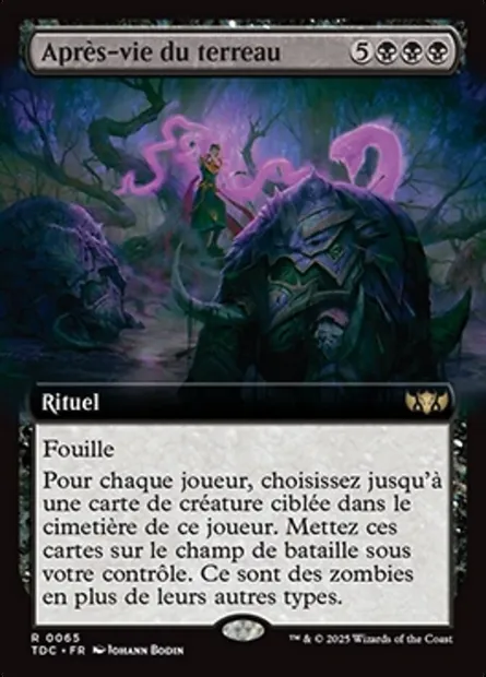 Après-vie du terreau, carte Magic TDC 65 — extension Tarkir: Dragonstorm Commander