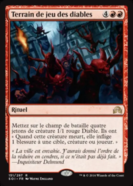 Terrain de jeu des diables, carte Magic SOI 151 — extension Ténèbres sur Innistrad