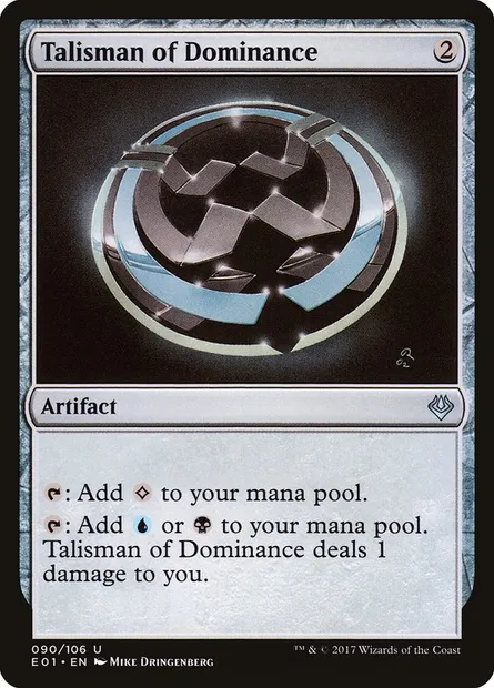 Talisman of Dominance, Magic card E01 90 — Archenemy: Nicol Bolas set