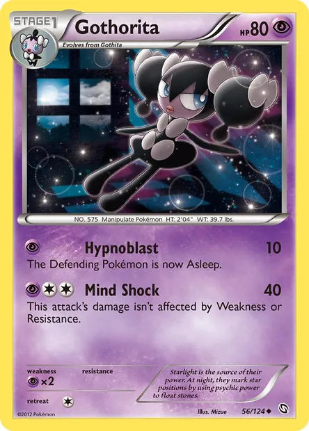 Gothorita, Pokémon card DRX 56 — Dragons Exalted set