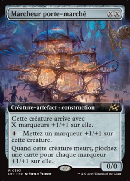 Marcheur porte-marché, carte Magic DFT 393 — extension Aetherdrift