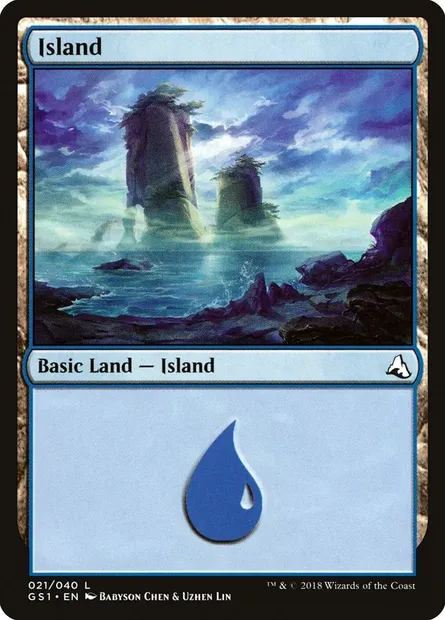 Island, Magic card GS1 21 — Global Series Jiang Yanggu & Mu Yanling set