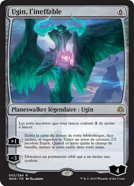Ugin, l'ineffable, carte Magic WAR 2 — extension La guerre des Planeswalkers