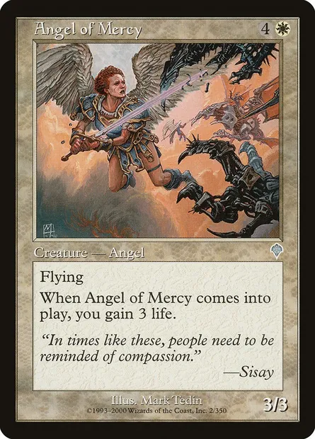 Ange de miséricorde, carte Magic INV 2 — extension Invasion