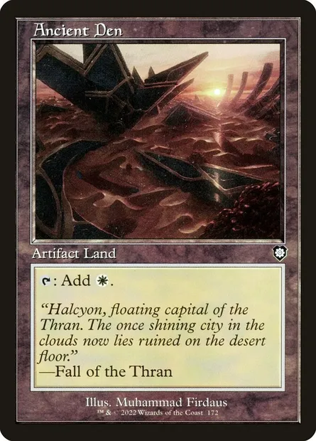 Ancient Den, Magic card BRC 172 — The Brothers' War Commander set