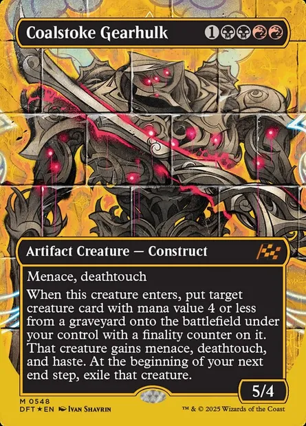 Coalstoke Gearhulk, Magic card DFT 548 — Aetherdrift set