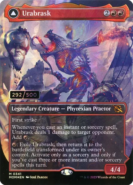 Urabrask // The Great Work, Magic card MOM 341 — March of the Machine set