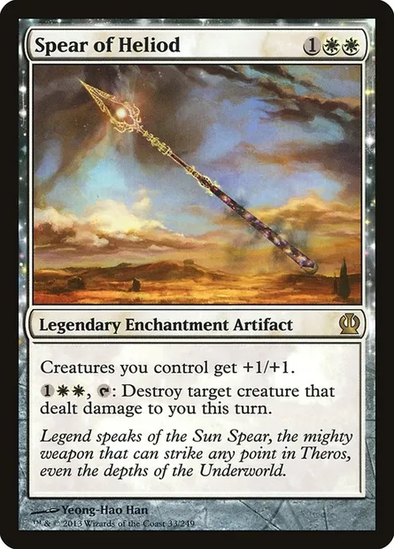 Spear of Heliod, Magic card THS 33 — Theros set