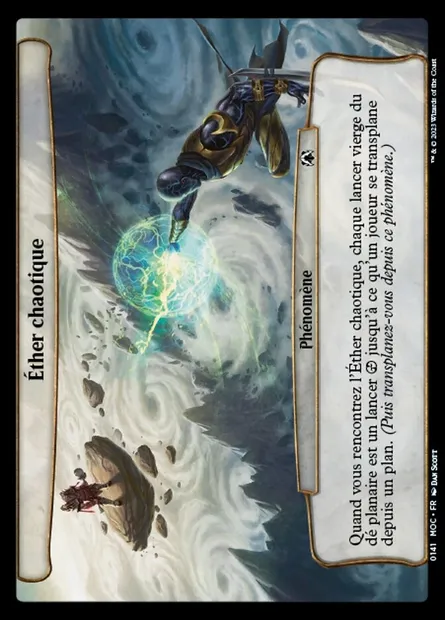 Éther chaotique, carte Magic MOC 141 — extension March of the Machine Commander