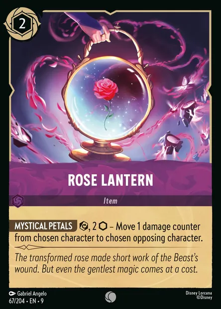 Rose Lantern, Disney Lorcana card CH9-067 — Fabled set