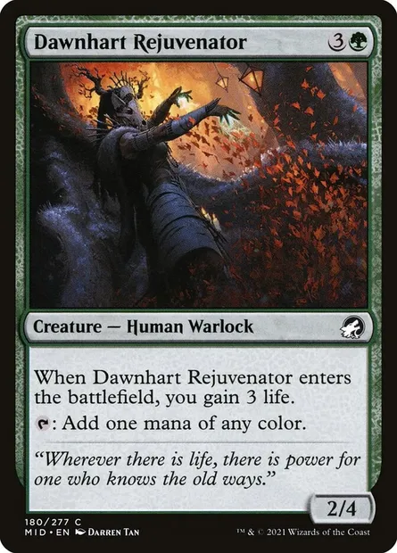 Dawnhart Rejuvenator, Magic card MID 180 — Innistrad: Midnight Hunt set