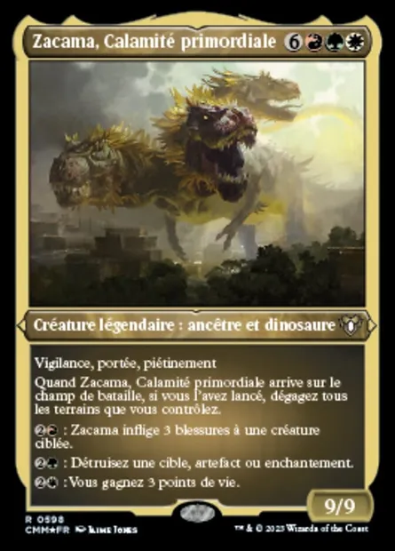 Zacama, Calamité primordiale, carte Magic CMM 598 — extension Commander Masters