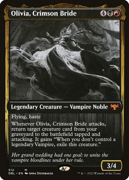 Olivia, Crimson Bride, Magic card DBL 512 — Innistrad: Double Feature set