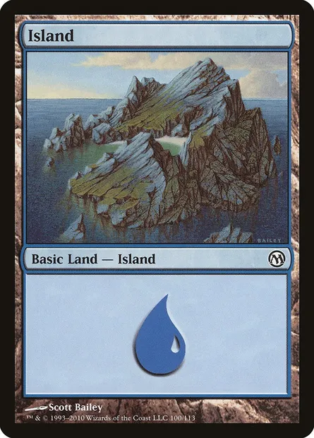 Island, Magic card DPA 100 — Duels of the Planeswalkers set