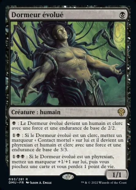 Dormeur évolué, carte Magic DMU 93 — extension Dominaria Uni