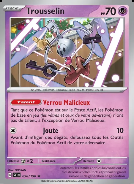 Trousselin, carte Pokémon SVI 096 — extension Écarlate et Violet