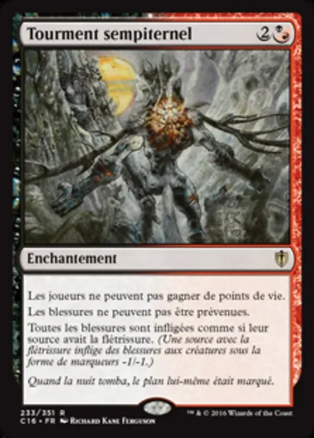 Tourment sempiternel, carte Magic C16 233 — extension Commander 2016