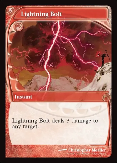 Lightning Bolt, Magic card PF25 13 — MagicFest 2025 set