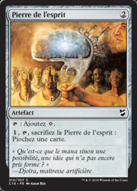 Pierre de l'esprit, carte Magic C18 210 — extension Commander 2018