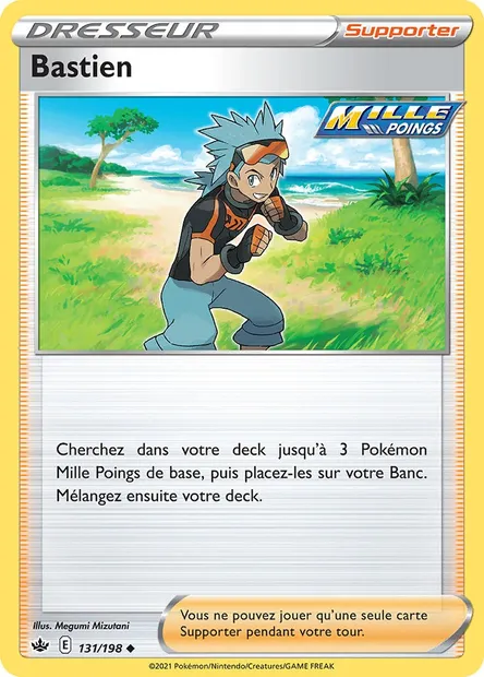 Bastien, carte Pokémon CRE 131 — extension Règne de Glace