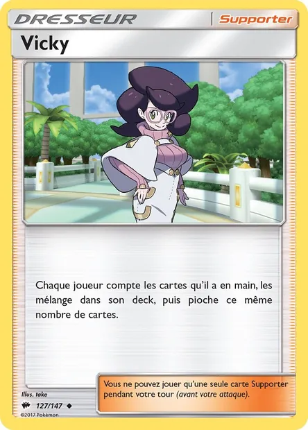 Vicky, carte Pokémon BUS 127 — extension Ombres Ardentes