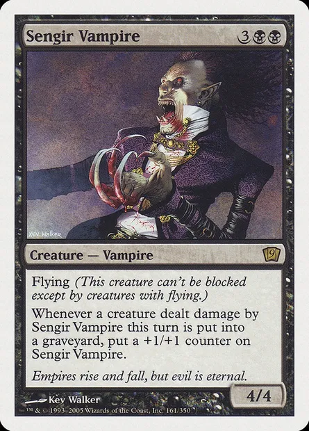Sengir Vampire, Magic card 9ED 161 — Ninth Edition set