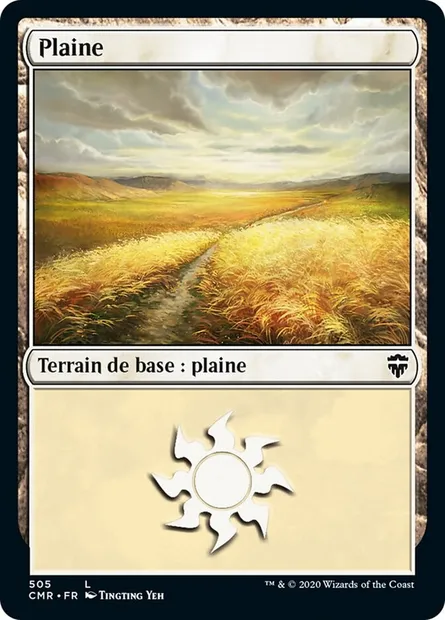 Plaine, carte Magic CMR 505 — extension Commander Legends
