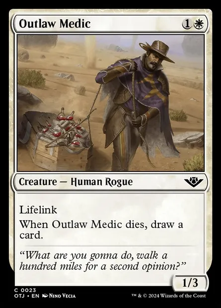 Outlaw Medic, Magic card OTJ 23 — Outlaws of Thunder Junction set