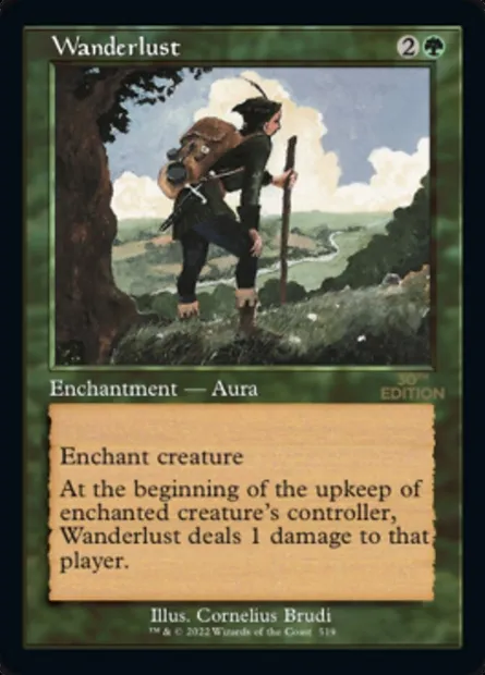 Wanderlust, Magic card 30A 519 — 30th Anniversary Edition set