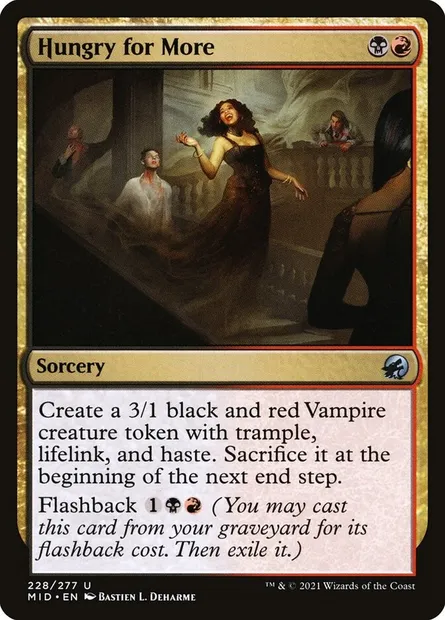 Hungry for More, Magic card MID 228 — Innistrad: Midnight Hunt set