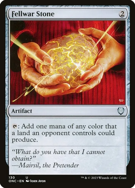 Fellwar Stone, Magic card ONC 130 — Phyrexia: All Will Be One Commander set