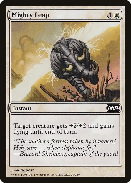 Mighty Leap, Magic card M12 26 — Magic 2012 set