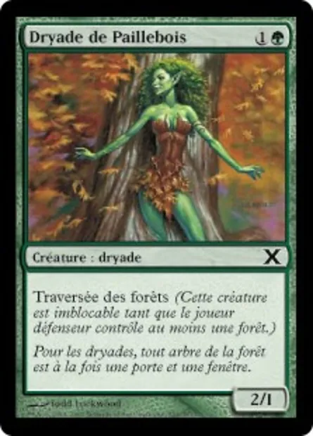 Dryade de Paillebois, carte Magic 10E 294 — extension Dixième édition