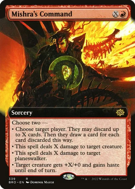 Mishra's Command, Magic card BRO 339 — The Brothers' War set