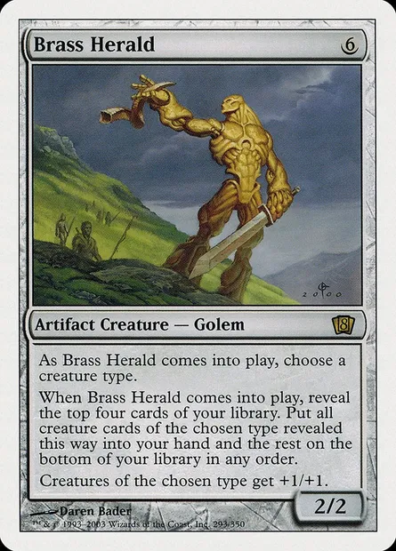 Brass Herald, Magic card 8ED 293 — Eighth Edition set