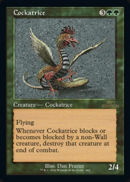 Cockatrice, Magic card 30A 482 — 30th Anniversary Edition set