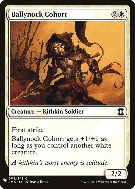 Cohorte de Damnejonc, carte Magic PLST EMA-3 — extension The List