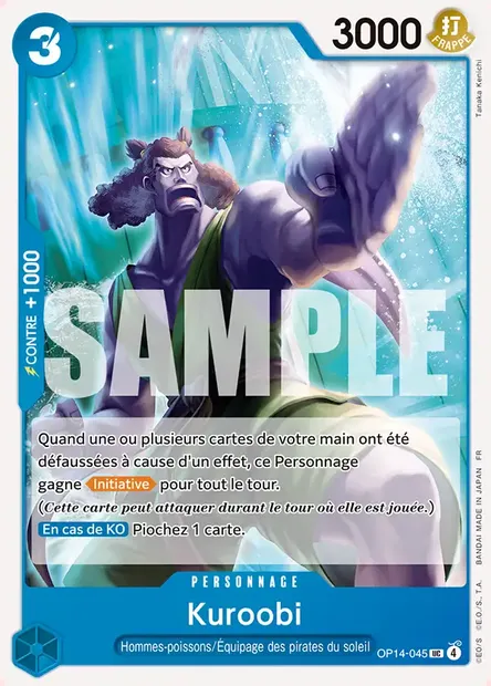 Kuroobi, carte One Piece OP14-045 — extension LES SEPT DE LA MER D'AZUR
