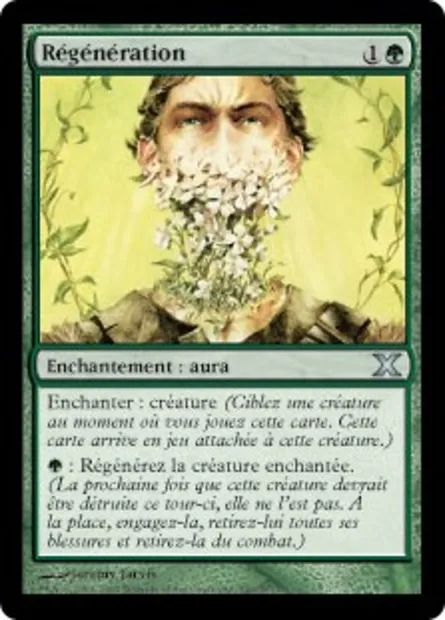 Régénération, carte Magic 10E 290 — extension Dixième édition