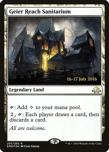 Geier Reach Sanitarium, Magic card PEMN 203s — Eldritch Moon Promos set