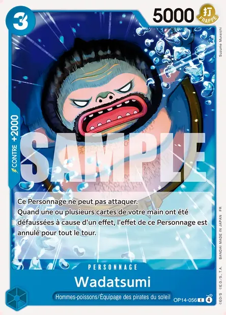 Wadatsumi, carte One Piece OP14-056 — extension LES SEPT DE LA MER D'AZUR