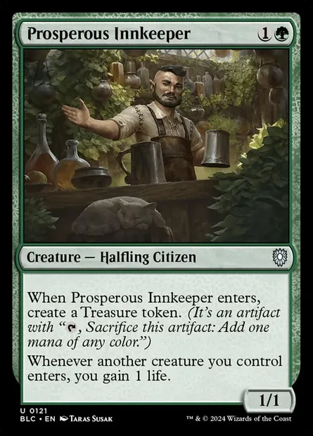 Prosperous Innkeeper, Magic card BLC 121 — Bloomburrow Commander set
