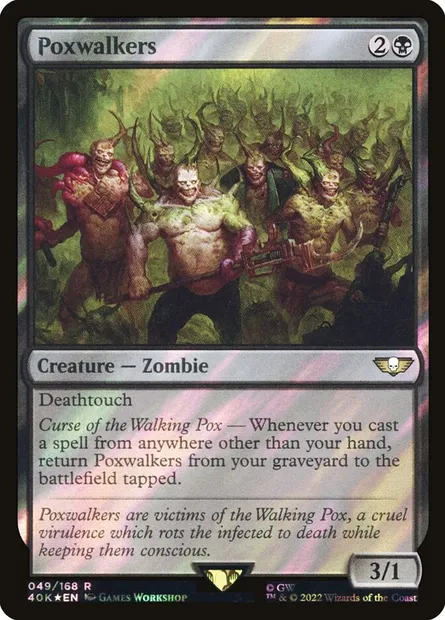 Poxwalkers, Magic card 40K 49★ — Warhammer 40,000 Commander set